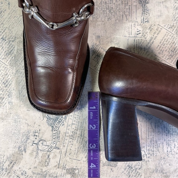Cesare Paciotti Vintage Brown Oxford Heel Size 37 - Picture 16 of 16